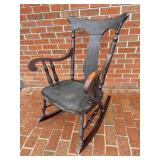 Antique Solid Wooden Rocking Chair NICE!