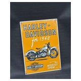 NEW Harley-Davidson For 1940 Porcelain Metal Sign