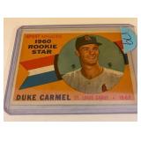 1960 Topps Rookie Star Duke Carmel #120