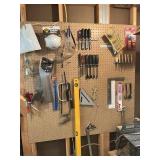 Wall Of Tools, Levels, Saws, Chisels, Etc