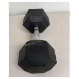 Titan 55lb Hex Dumbbell Rubber Coated