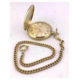 Belair Quartz Pocket Watch w/ Chain Running