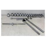 Proto 3/4" Drive Socket Set, 20" Ratchet 5649, 20"