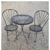 3 Pc Outdoor Bistro Set 24" Diameter x 29" Tall