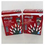 Sylvania 2- Set of 100  Lights LED Mini Lights