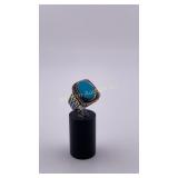 Ring Size 9.25 Turquoise Sterling Silver