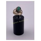 Ring Size 3.75 Sterling Turquoise