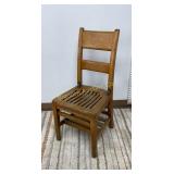 VTG Oak Chair MFG May 24th 1927