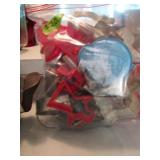 Bag of misc cookie cutters