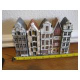 Village buildings figurine