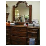 Dresser with mirror