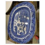 Large Blue Willow platter