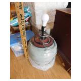 Large glazed lamp base