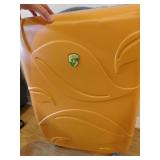 Yellow Heys rolling suitcase