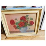 1950 framed Floral painting