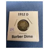 1912 D Barber Dime