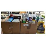 GROUP OF AUTO AND CLEANING SUPPLIES