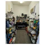 CONTENTS OF STORAGE ROOM, TOOLS, FASTENERS, TOOL