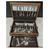 TOWLE STERLING FLAT WARE SET IN SILVER CHEST