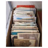TRAY, VINTAGE BLACK AND WHITE PICTURES & POSTCARDS