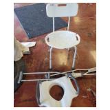 HANDICAP GROUP-CRUTCHES, TOILET SEAT,