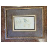 FLORAL INLAID FRAMED PRINT