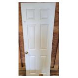 28IN INTERIOR 6-PANEL DOOR W/ KNOB