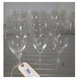 GORHAM ANDANTE TALL WATER CRYSTAL GLASSES