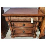 CINDY CRAWFORD TOBACCO 3 DRAWER NIGHT STAND