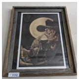 SKELETON GUN ART FRAMED