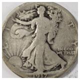 1917 WALKING LIBERTY HALF DOLLAR