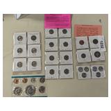 GROUP OF ASSORTED COINS, MINT SET, QUARTERS, MISC