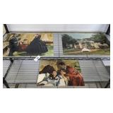 3 PC GONE WITH THE WIND PLACARD PHOTO REPRINTS