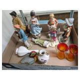 TRAY- ASSORTED FIGURINES, MISC