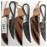 3 PC DAMASCUS LOOK FORGED KNIVES