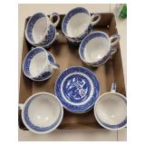 HOMER LAUGHLIN BLUE WILLOW CUP/SAUCER SET