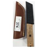 DAMASCUS LOOK ANGLE BLADE KNIFE