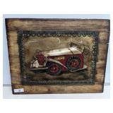 26IN METAL CAR WALL ART