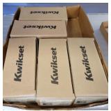 BOX OF KWIKSET INTERIOR DOORKNOBS