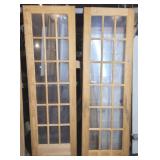 18 LIGHT INTEROR DOORS PAIR