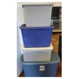 STORAGE TOTES W/ LIDS GROUP