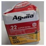 AGUILA .22 SUPER EXTRA 500 ROUNDS