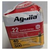 AGUILA .22 SUPER EXTRA 500 ROUNDS