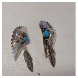 TURQUOISE EARRINGS IN 925