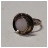 925 MOTHER OF PEARL RING SIZE 6.5