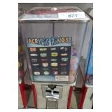 METAL CANDY/TOY DISPENSER 8X8X18