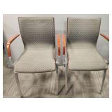 PAIR OF UPHOLSTERED DAVIS FURNITURE IND.