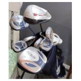 GOLF BAG W/ ASSORTED CLUBS