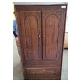 2 DOOR ARMOIRE WITH BOTTOM DRAWER