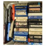 BOX OF 8 TRACK TAPES